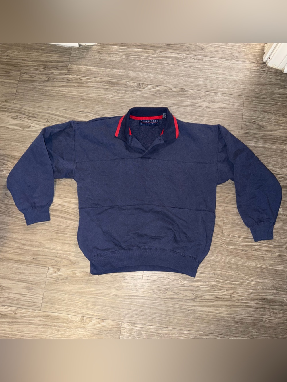 Vintage 90s Claybrooke Men’s Medium Collared Crew Neck